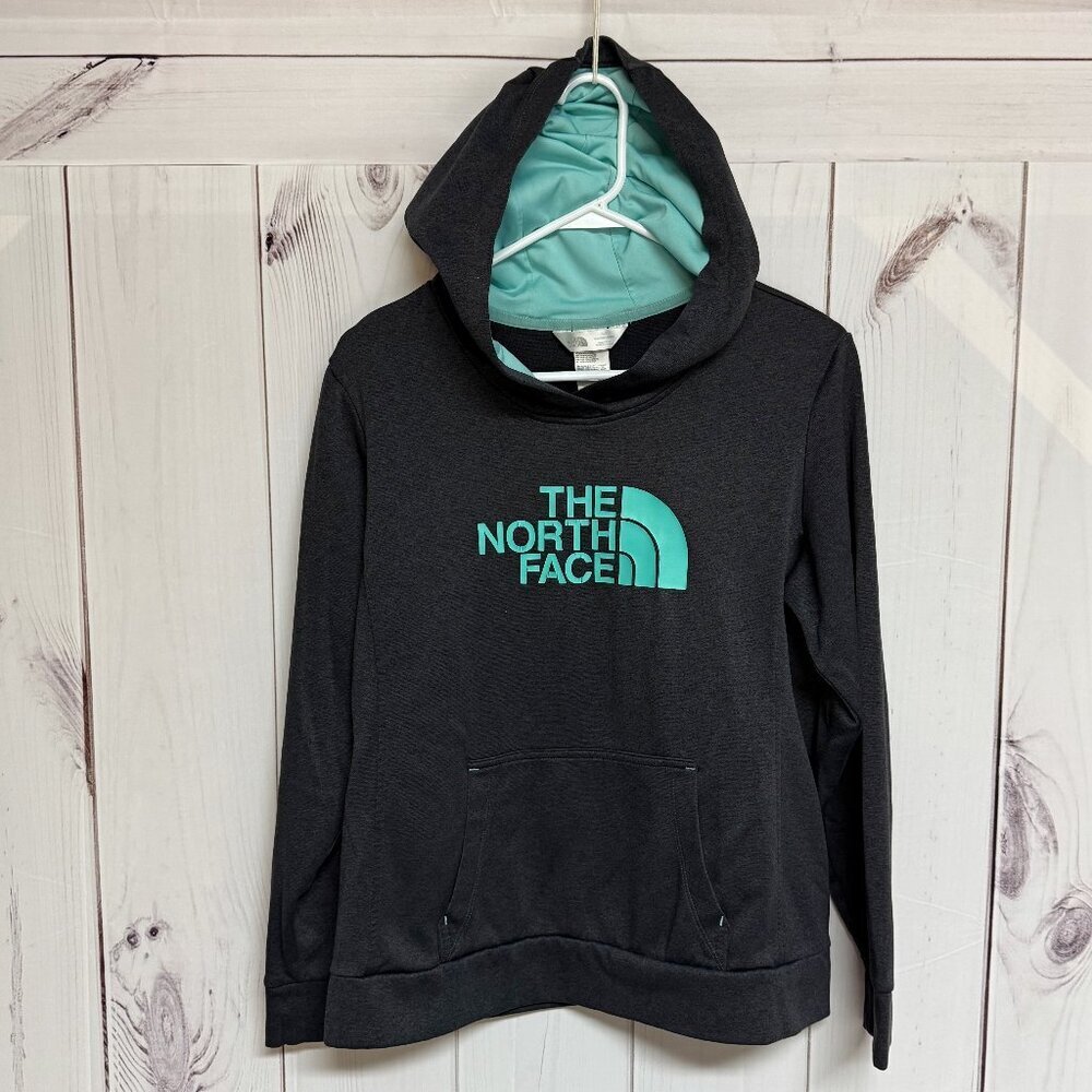 The North Face Face‎ Half Dome Hoodie Women’s Large Dark Gray EUC